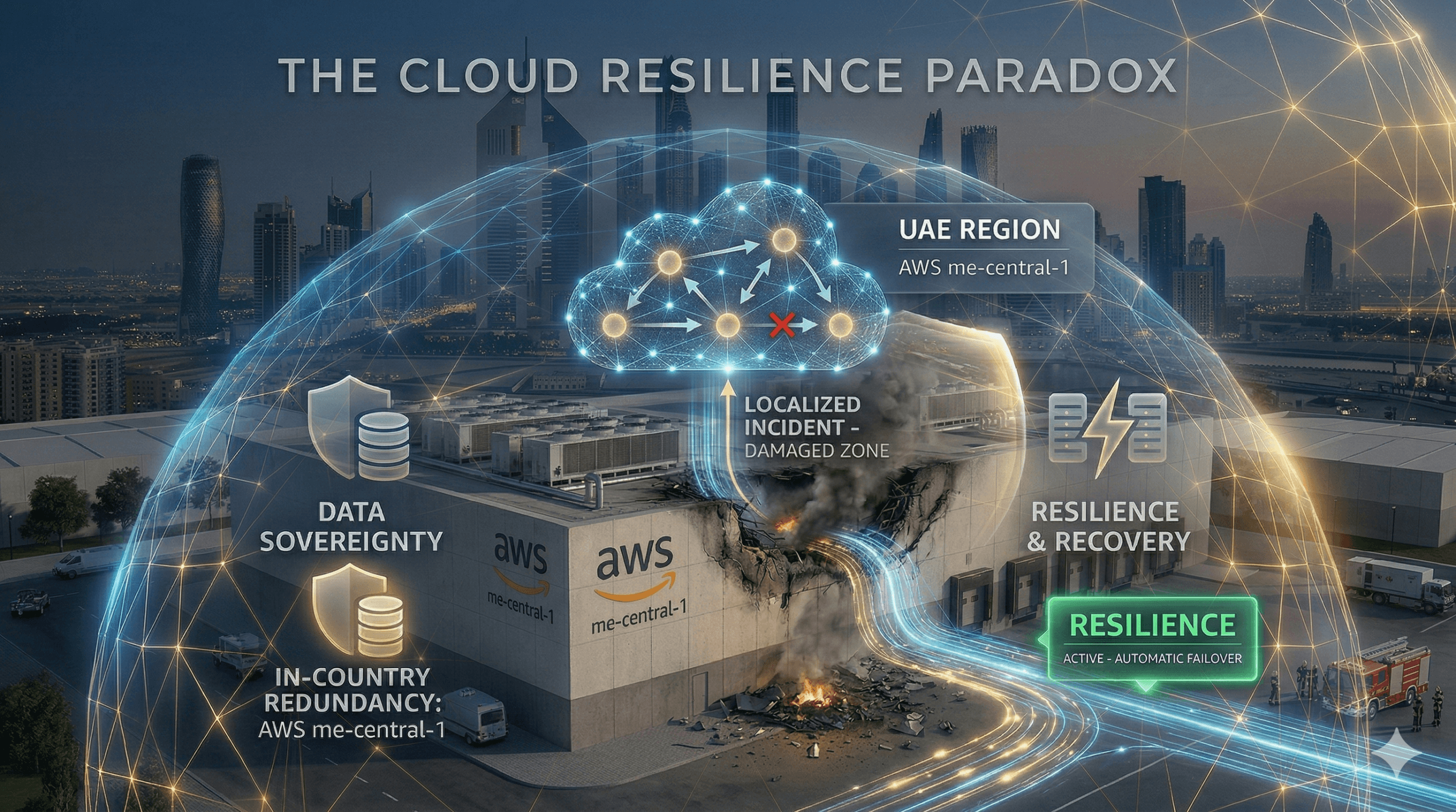 When the Cloud Meets Kinetic Reality The AWS UAE Incident